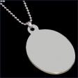 STAINLESS STEEL OVAL SHAPED PENDANT